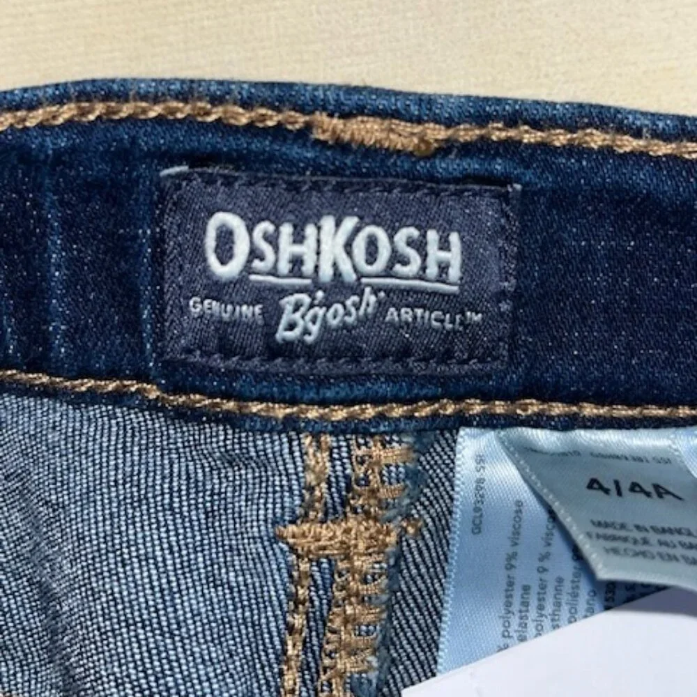 OSHKOSH B’GOSH | Boys Jeans Size 4 Kid Adjustable waist stretch-NWT